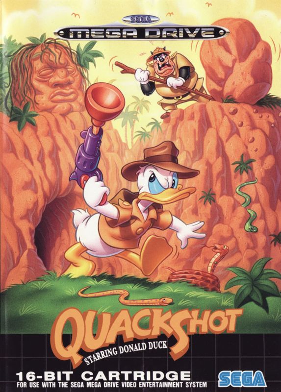 Quackshot Starring Donald Duck Cover Or Packaging Material Mobygames