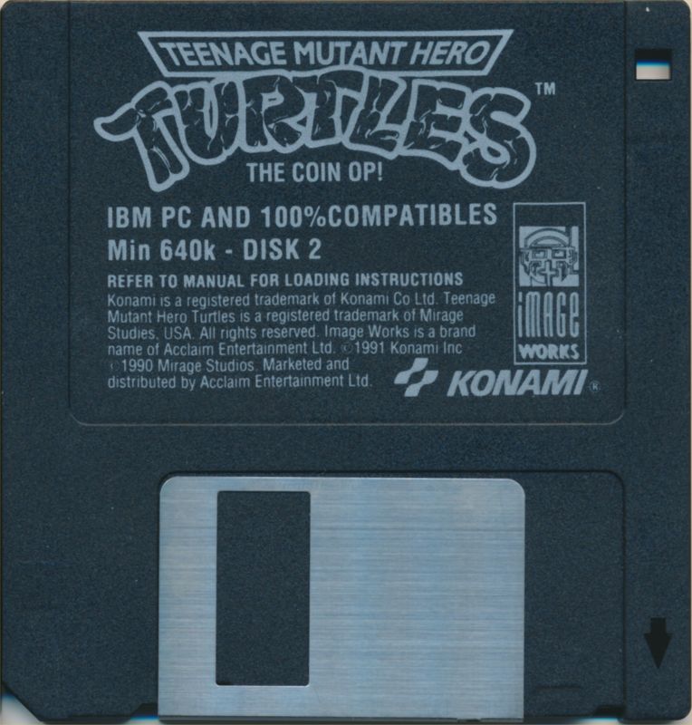 Media for Teenage Mutant Ninja Turtles (DOS) (3.5" Disk release): Disk 2