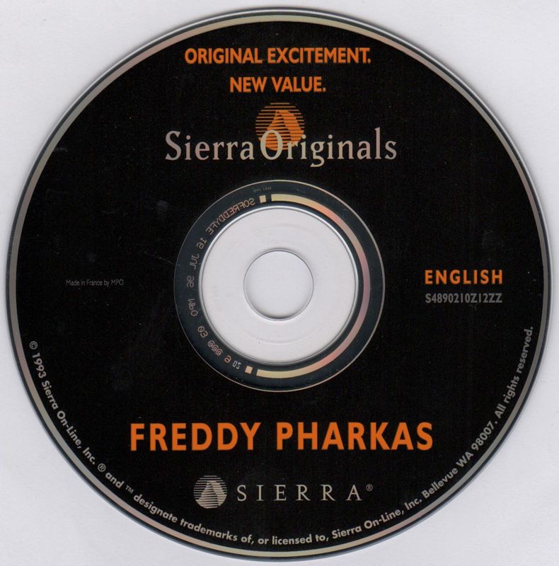 Media for Freddy Pharkas: Frontier Pharmacist (DOS and Windows 16-bit) (SierraOriginals release)