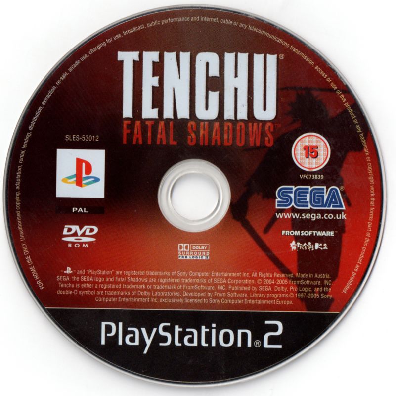 Media for Tenchu: Fatal Shadows (PlayStation 2)