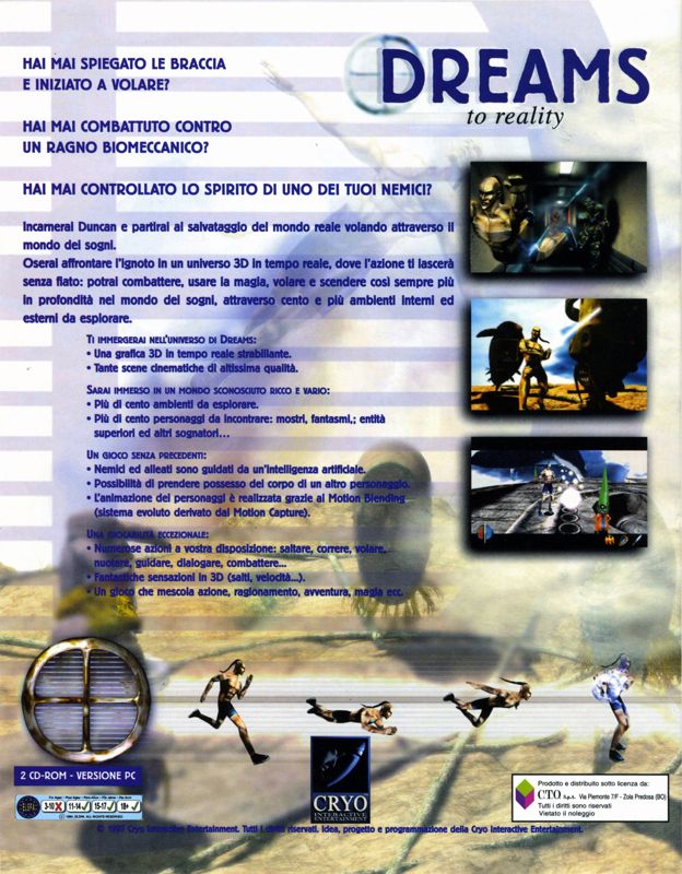 Back Cover for Dreams to Reality (Windows)