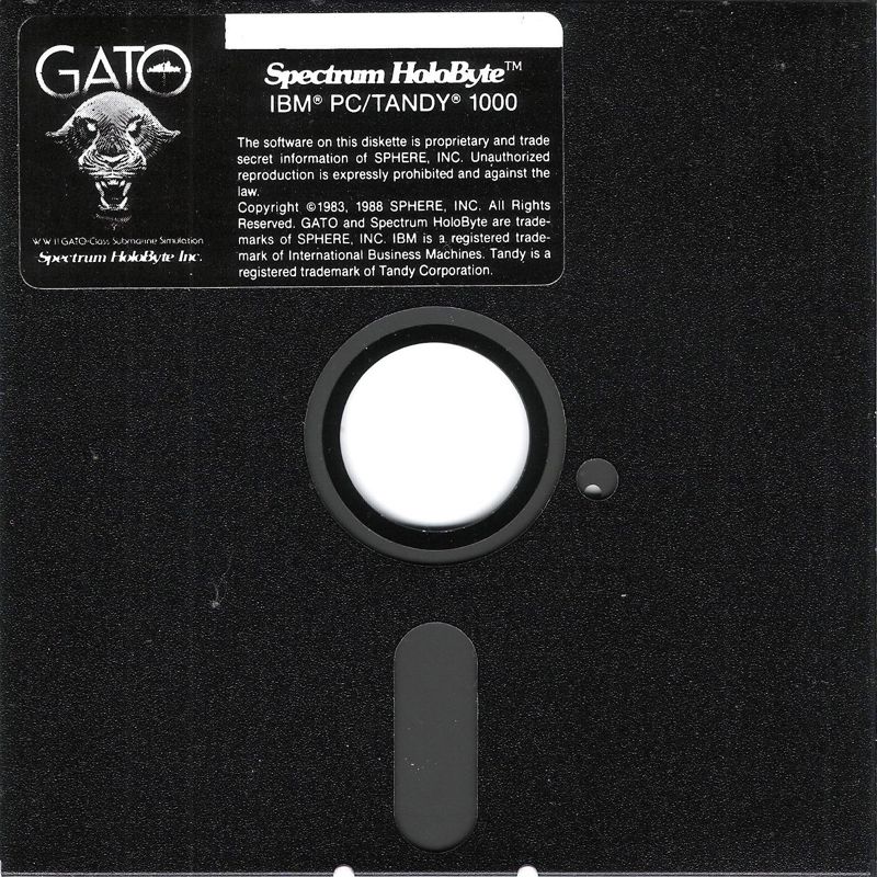 Media for GATO (DOS) (1988 re-release (5.25"))