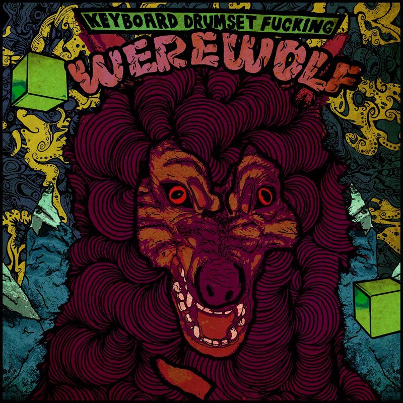 Front Cover for Keyboard Drumset Fucking Werewolf (Macintosh and Windows)