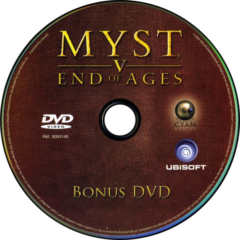 Extras for Myst V: End of Ages (Limited Edition) (Windows): Bonus DVD