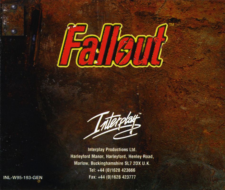 Other for Fallout (Windows): Jewel Case - Back