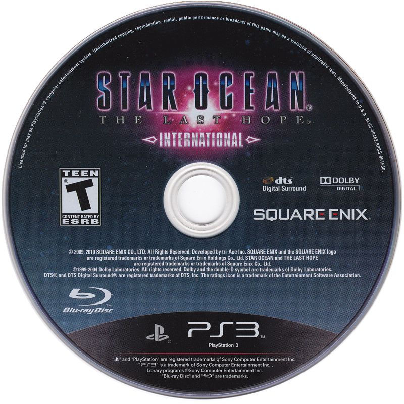 Media for Star Ocean: The Last Hope - International (PlayStation 3)