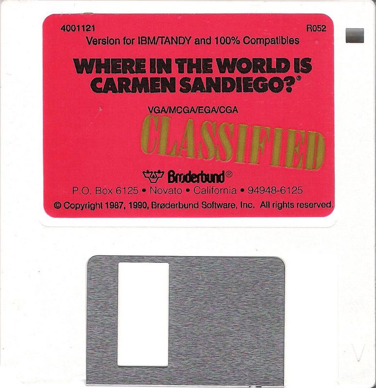 Media for Where in the World is Carmen Sandiego? (Enhanced) (DOS) (Dual Media release)