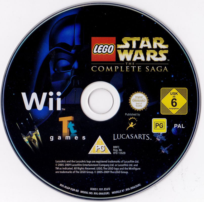 Media for LEGO Star Wars: The Complete Saga (Wii) (Pyramide budget release)