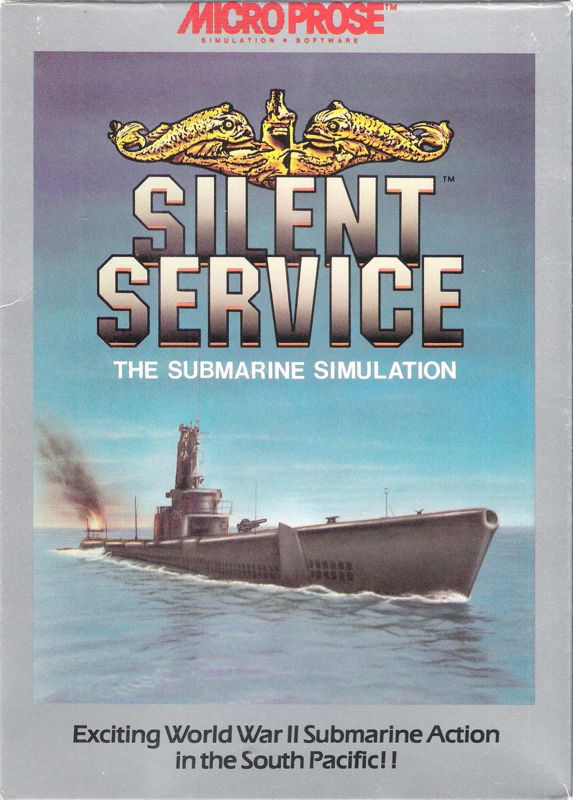 Front Cover for Silent Service (DOS) (5.25" release (EGA support))
