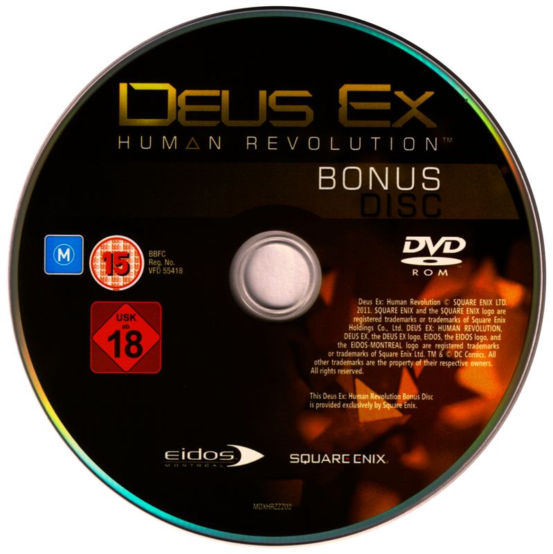 Extras for Deus Ex: Human Revolution (Augmented Edition) (Windows): Bonus Disc