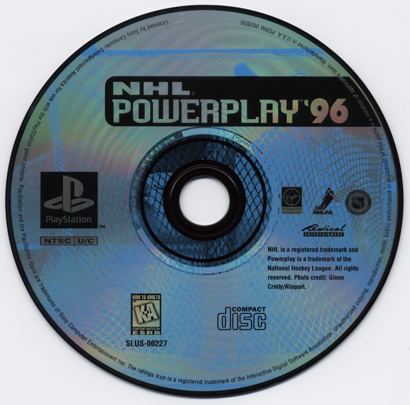 Media for NHL Powerplay '96 (PlayStation)
