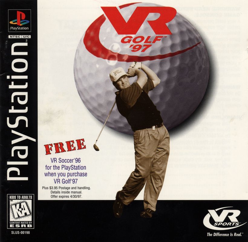Front Cover for VR Golf '97 (PlayStation)
