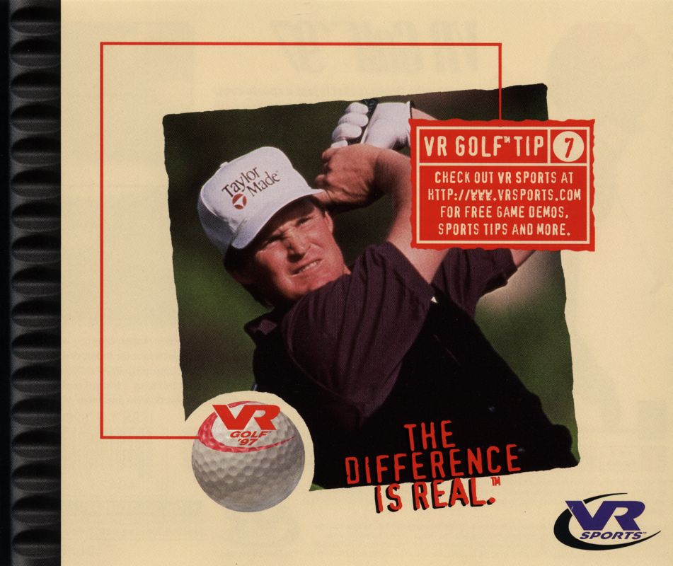 Inside Cover for VR Golf '97 (PlayStation)