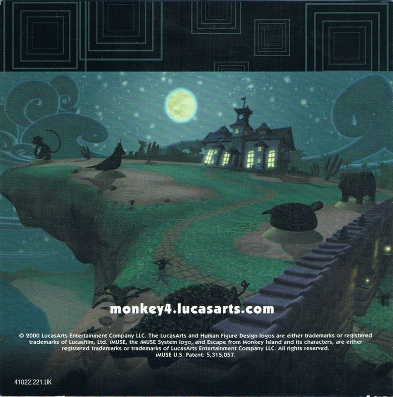 Other for Escape from Monkey Island (Windows): Jewel Case - Inlay