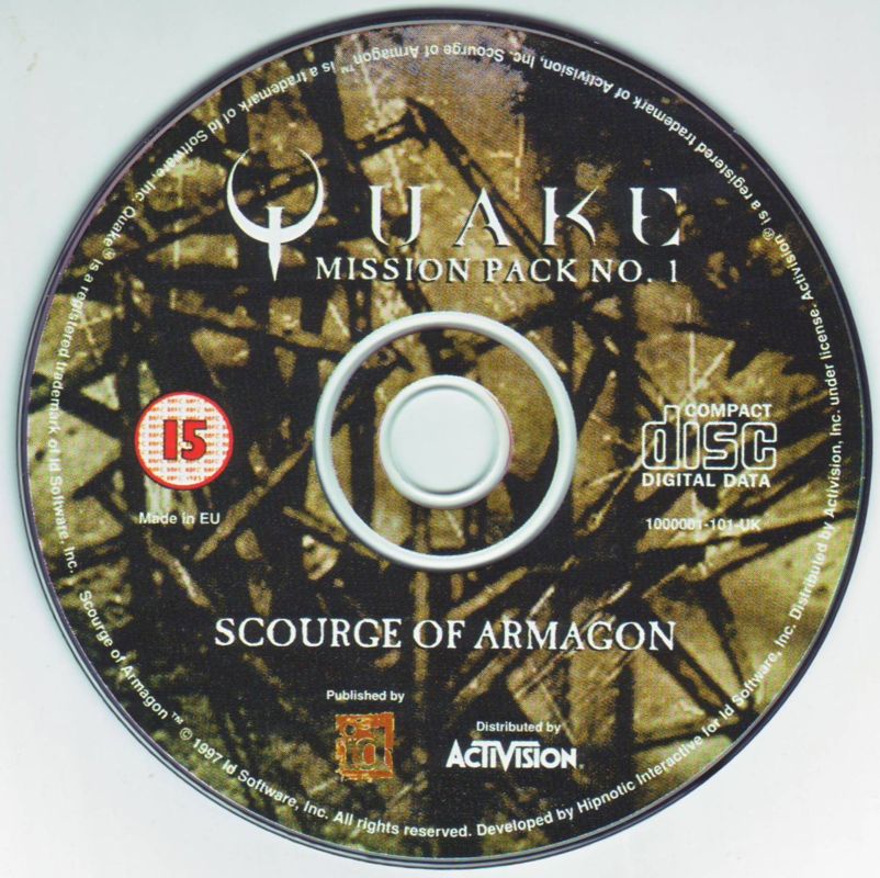 Media for Quake Mission Pack No. I: Scourge of Armagon (DOS and Windows)