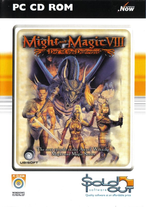 Front Cover for Might and Magic VIII: Day of the Destroyer (Windows) (Sold Out Software release (alternate inside covers))