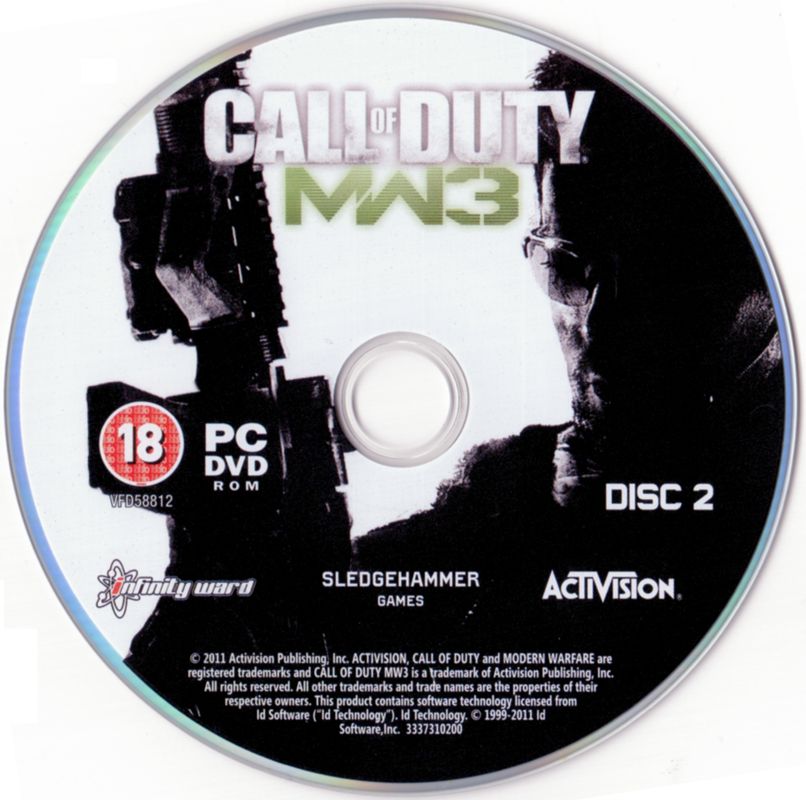 Media for Call of Duty: MW3 (Windows): Disc 2