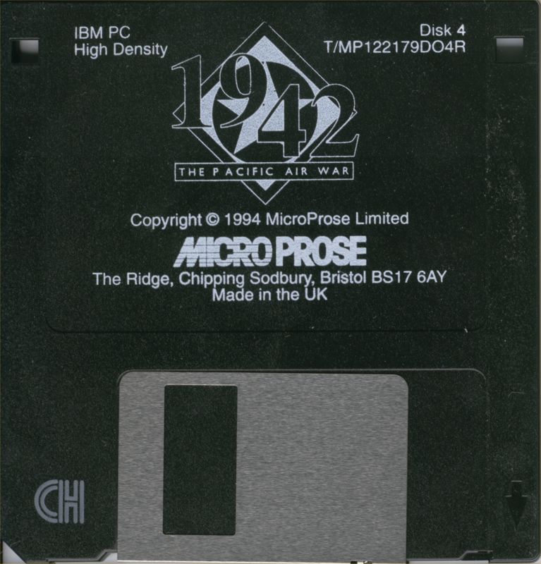 Media for 1942: The Pacific Air War (DOS): Disk 4
