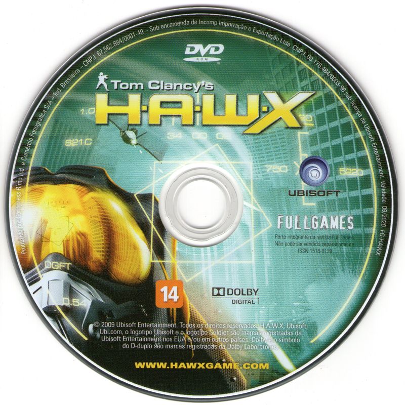 Media for Tom Clancy's H.A.W.X (Windows) (Fullgames #98 covermount)