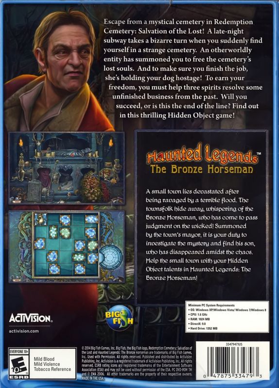 Back Cover for Redemption Cemetery: Salvation of the Lost (Collector's Edition) (Windows)
