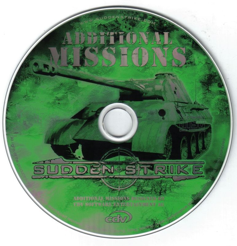 Media for Sudden Strike (Windows) (Re-release): Additional Missions Disc