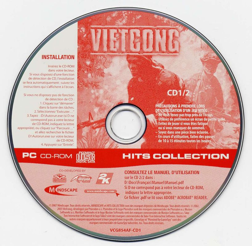 Media for Vietcong (Windows) (Hits Collection release): Disc 1/2