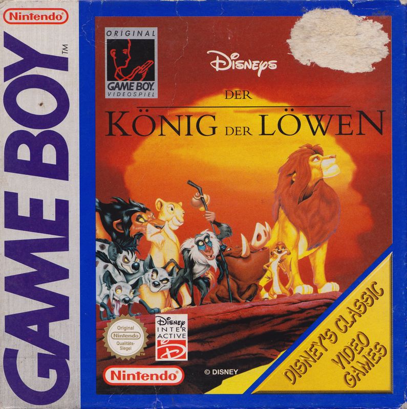 Disney's The Lion King cover or packaging material MobyGames