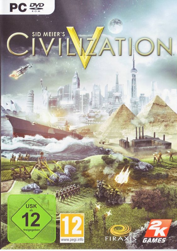 Front Cover for Sid Meier's Civilization V (Windows) (Reversible cover)