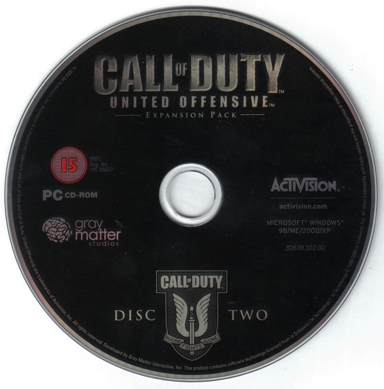 Media for Call of Duty: United Offensive (Windows): Disc 2