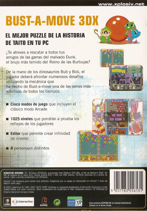 BustAMove 3 cover or packaging material MobyGames