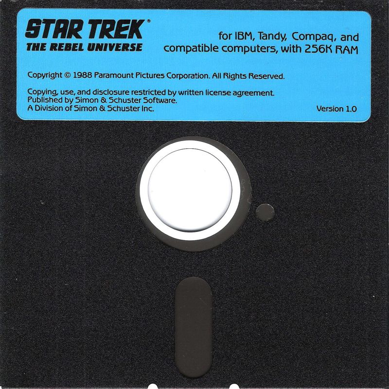 Media for Star Trek: The Rebel Universe (DOS)