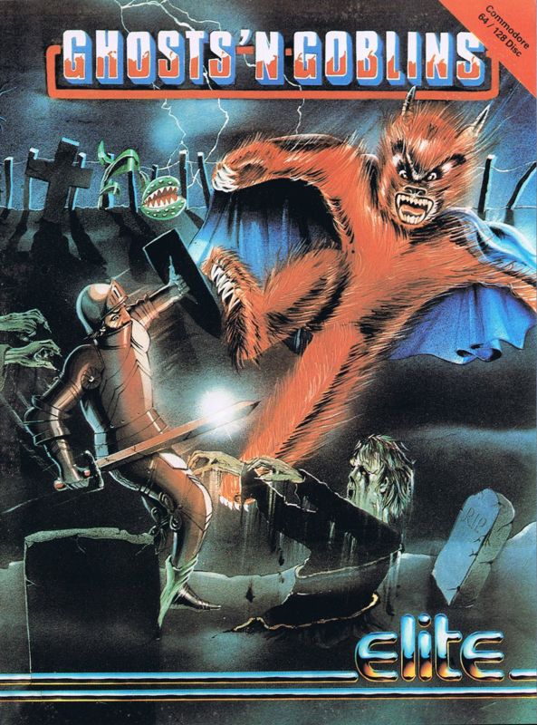 Front Cover for Ghosts 'N Goblins (Commodore 64) (Floppy Disk release)