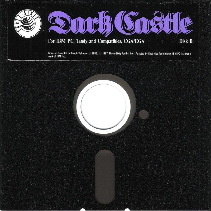 Media for Dark Castle (DOS) (Re-release (5,25'')): Disk 2/2