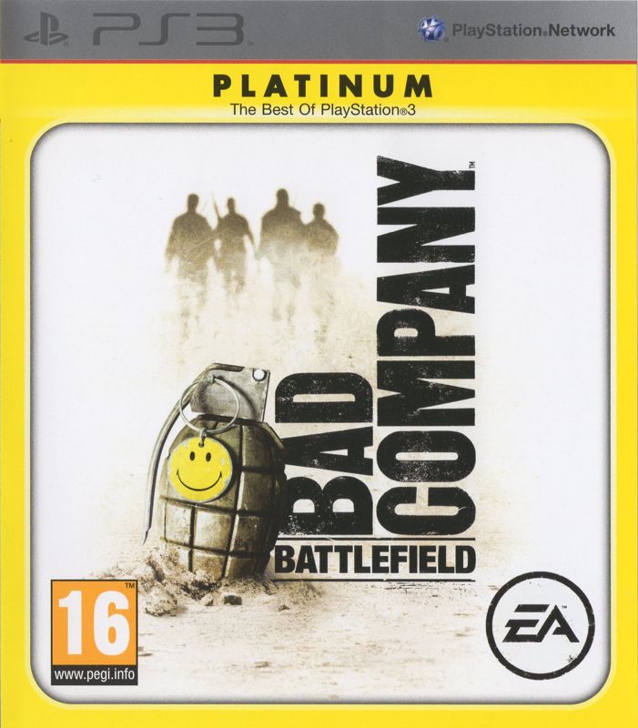 Front Cover for Battlefield: Bad Company (PlayStation 3) (Platinum release)