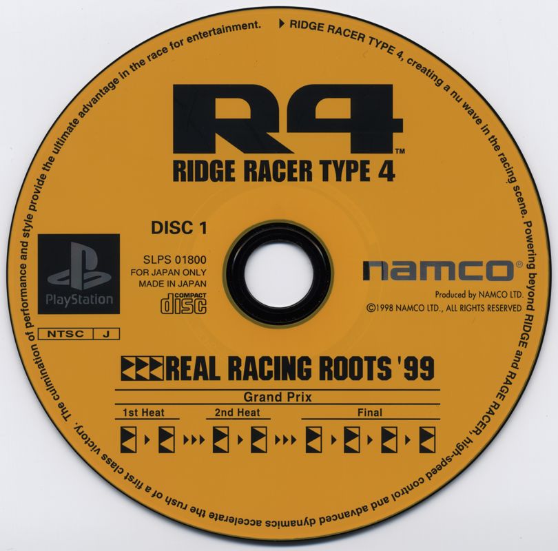 R4: Ridge Racer Type 4 cover or packaging material - MobyGames