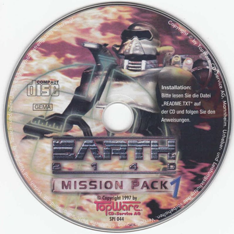 Media for Earth 2140: Mission Pack 1 (DOS and Windows)