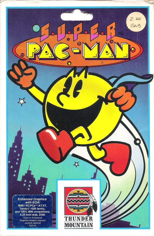 Front Cover for Super Pac-Man (DOS) (Alternative packaging)