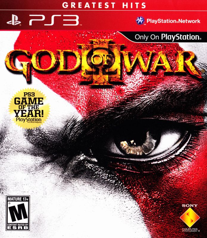 Front Cover for God of War III (PlayStation 3) (Greatest Hits release)