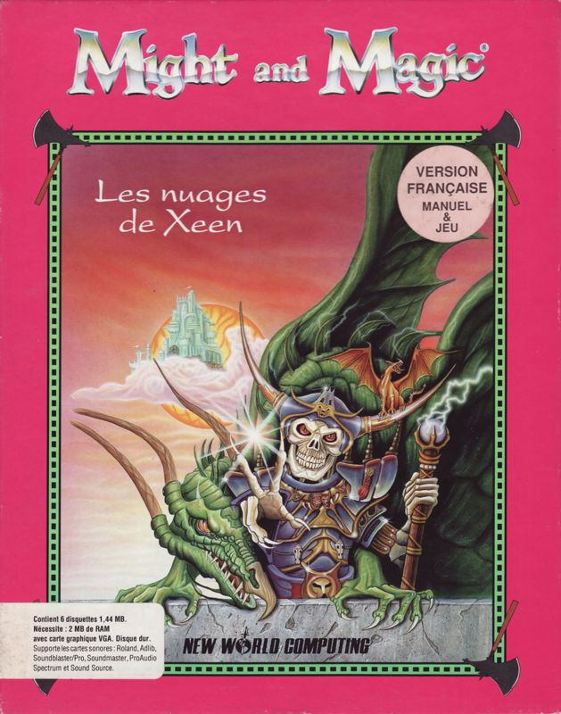 Might and Magic Clouds of Xeen cover or packaging material MobyGames