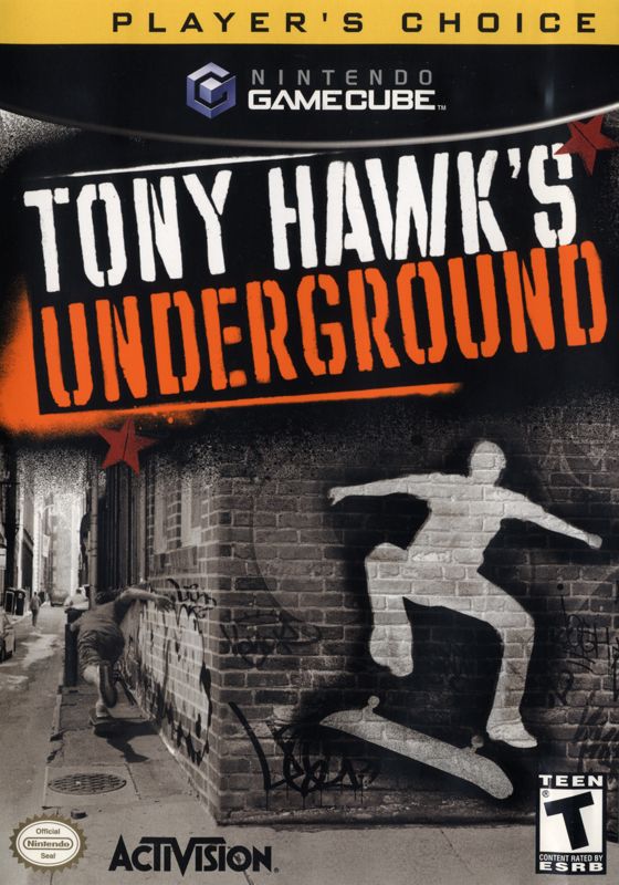 Front Cover for Tony Hawk's Underground (GameCube) (Player's Choice release)