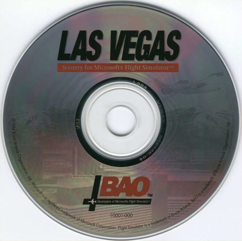 Media for Las Vegas Scenery for Microsoft Flight Simulator 5 (DOS)