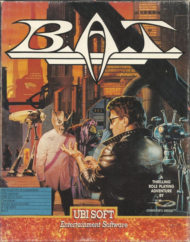 Front Cover for B.A.T. (DOS) (5.25" Disk release)