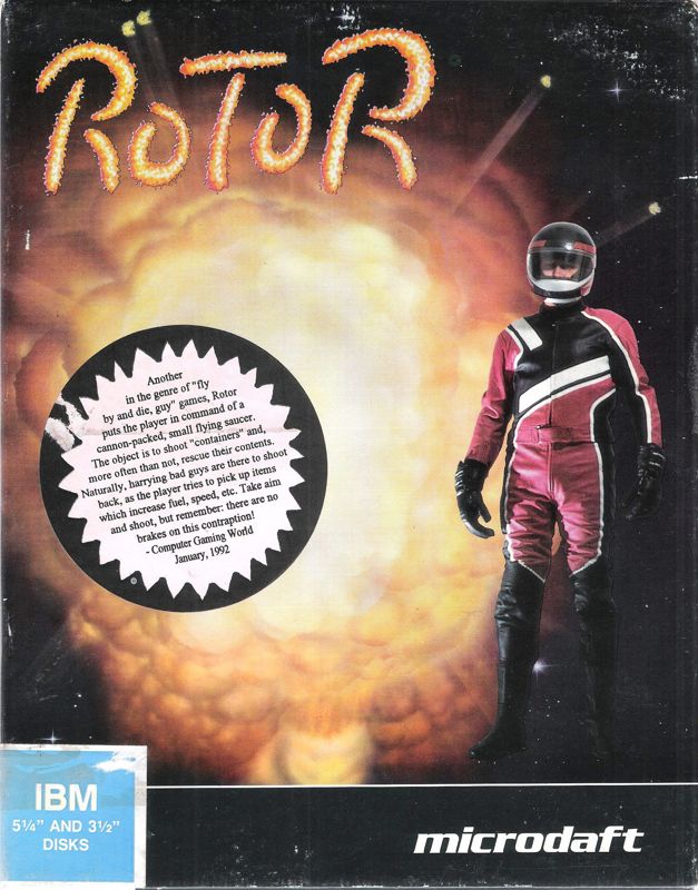 Front Cover for Rotor (DOS) (Combined 5.25" & 3.5" disk release)