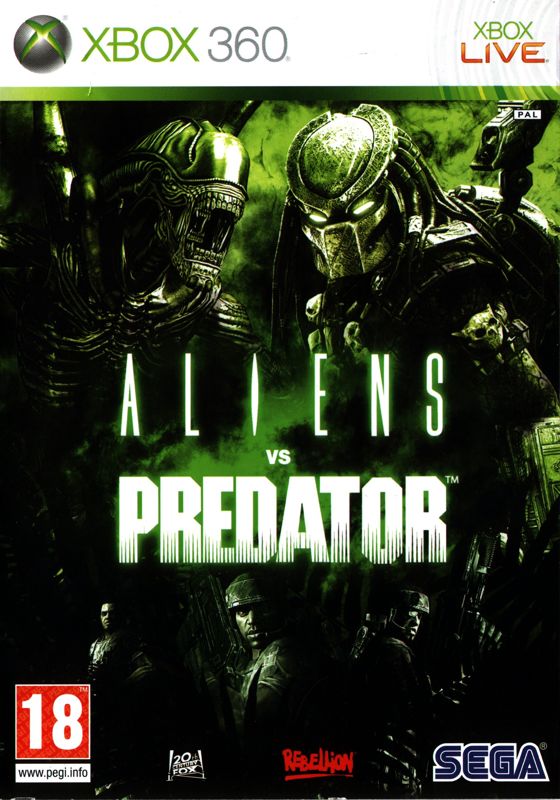 Front Cover for Aliens vs Predator (Xbox 360)