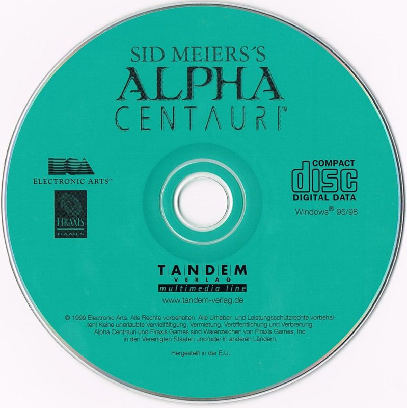 Media for Sid Meier's Alpha Centauri (Windows) (Tandem-Verlag release)