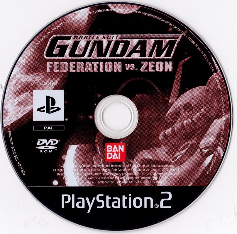 Media for Mobile Suit Gundam: Federation vs. Zeon (PlayStation 2)