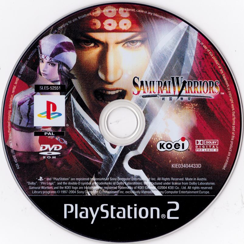 Media for Samurai Warriors (PlayStation 2)