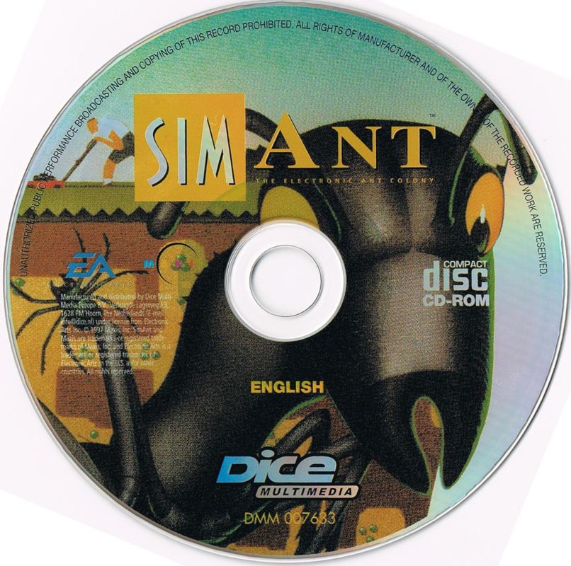 Media for SimAnt (Windows 3.x) (Dice Multimedia release)