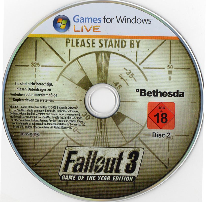 Media for Fallout 3: Game of the Year Edition (Windows): Disc 2
