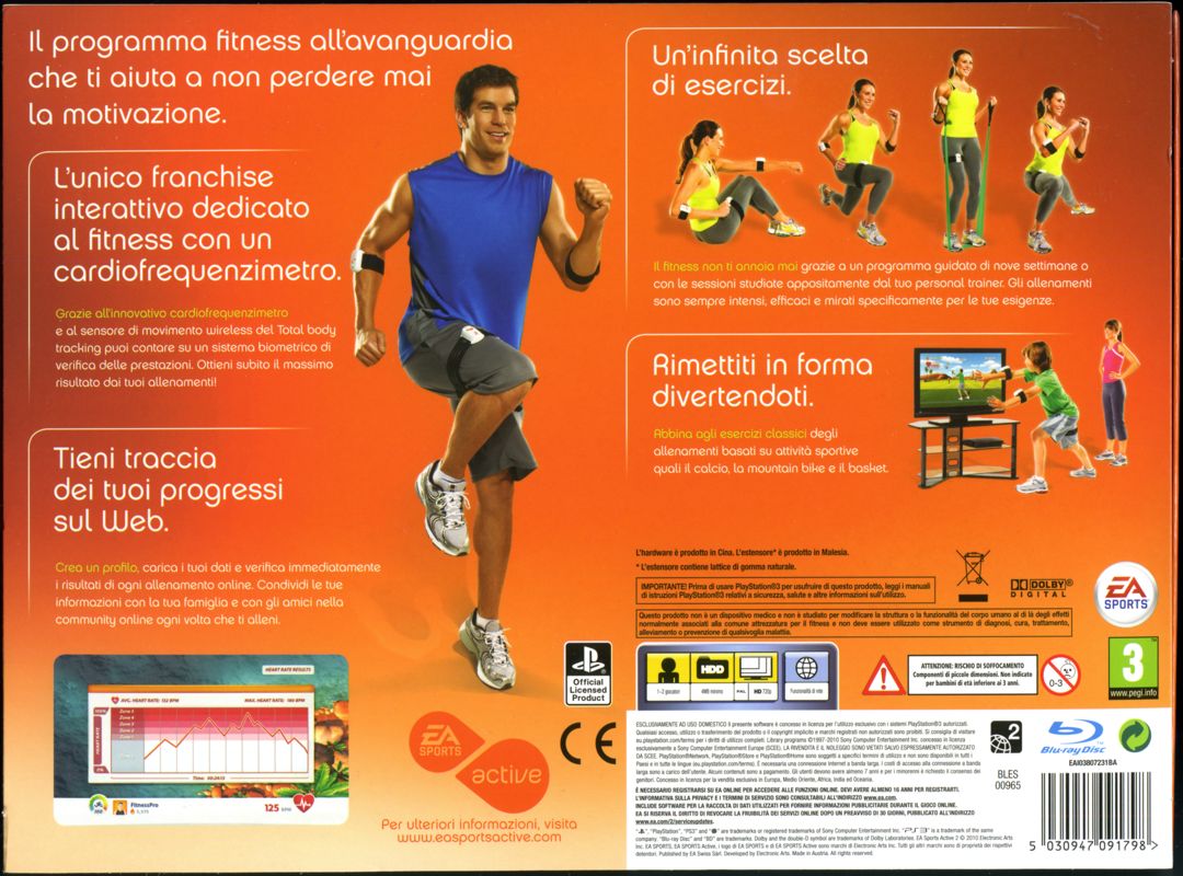 Back Cover for EA Sports Active 2 (PlayStation 3)